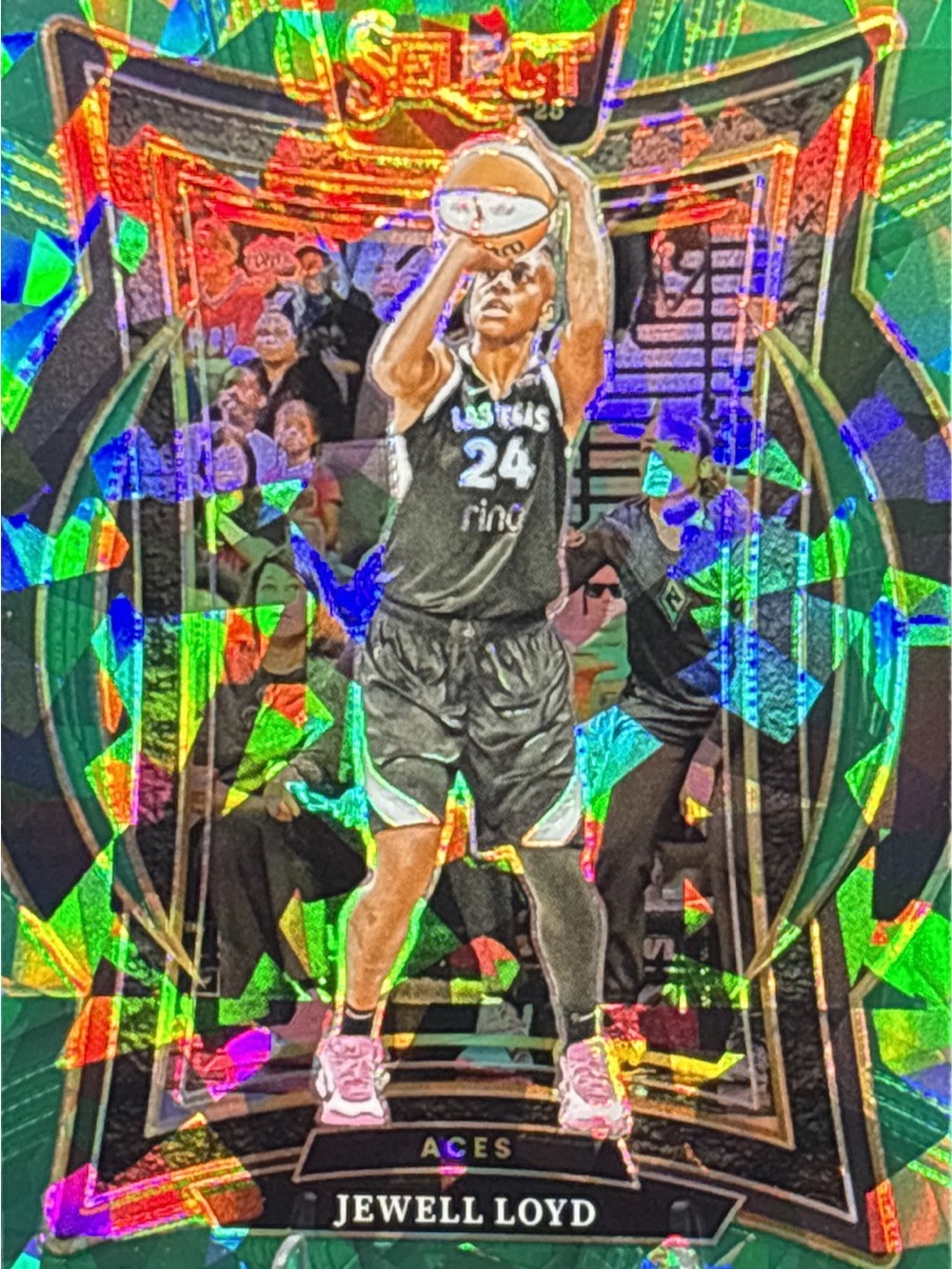Panini Select Jewell Loyd Holographic Green Prizm Basketball Card